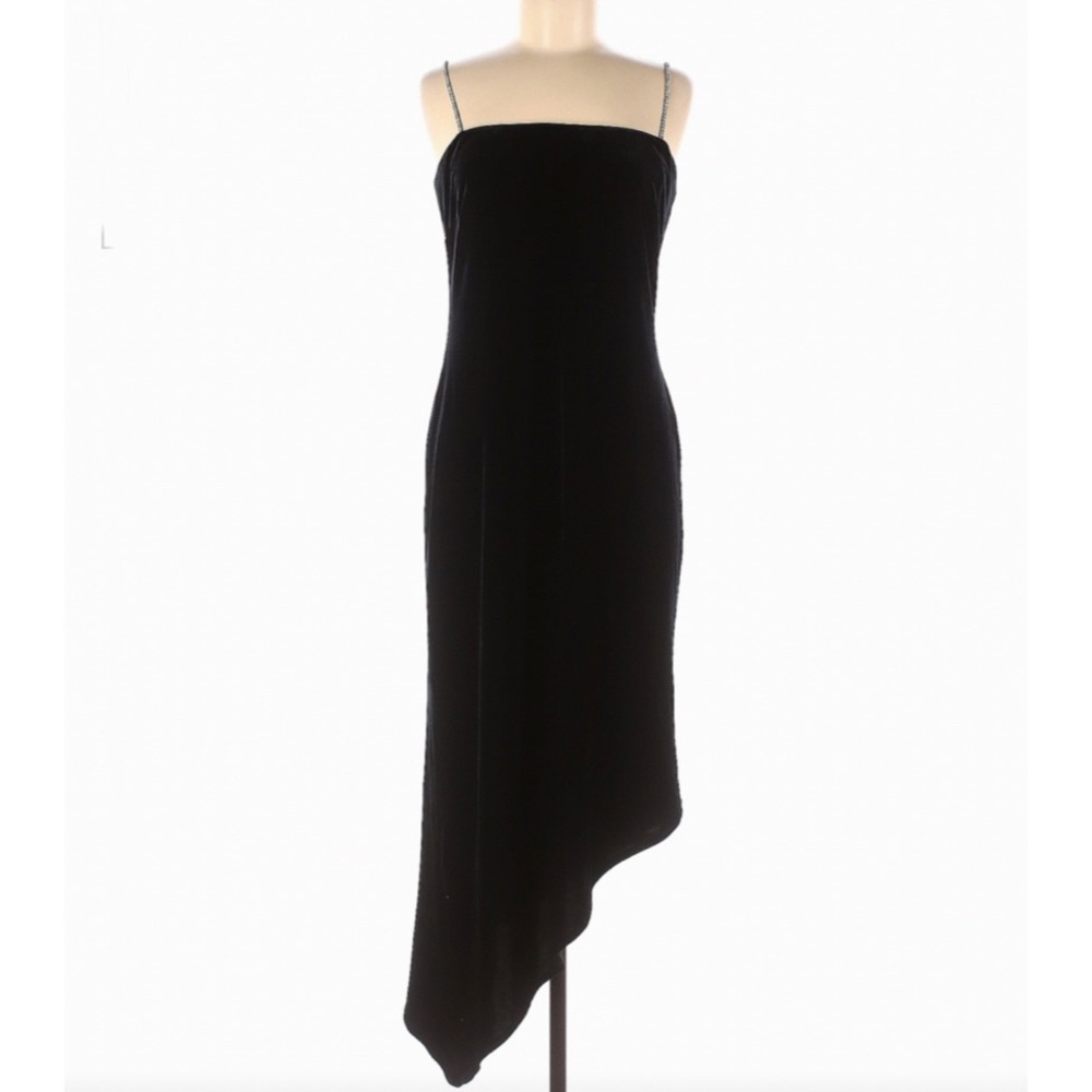 Arianna by Rachel Kaye Asymmetrical Black Dress